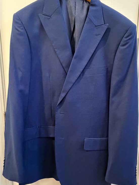 Bocaccio Uomo Other - Men's Boccaccio Uomo Navy Blue Blazer - Size 46L